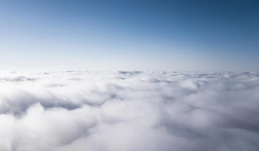 Image above clouds