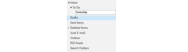 Folder labeled someday