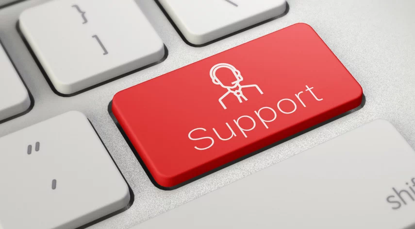 Support label on kaycap on the keyboard.