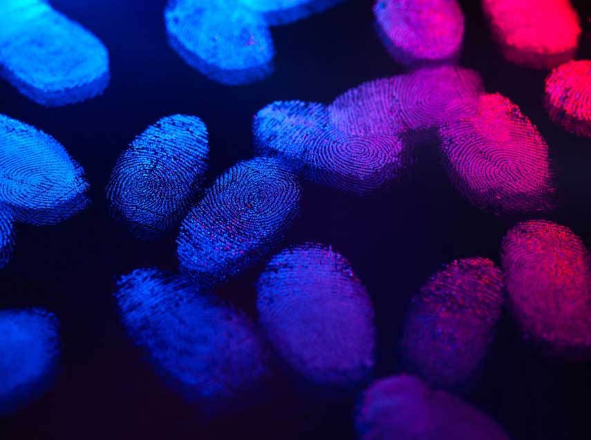 Finerprints on surface.